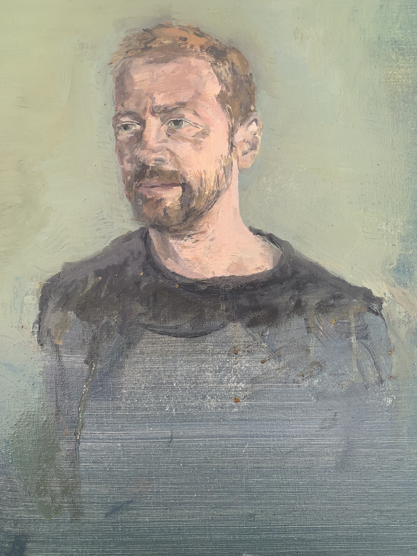 Study of E.C., Oil on linen, 51 x 41cm, 2023